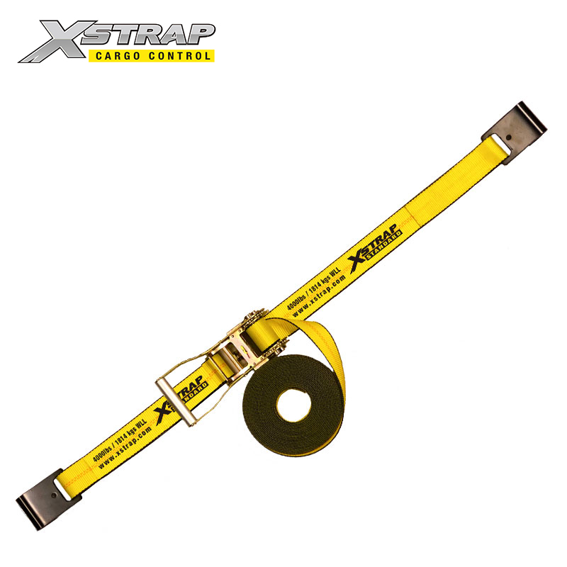 61707-2 Correa de trinquete de 2 pulgada de ancho con Ganchos planos