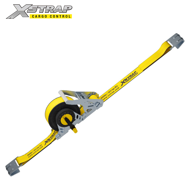 61727-2 pulgada de mango estándar con correas de trinquete con Ganchos planos