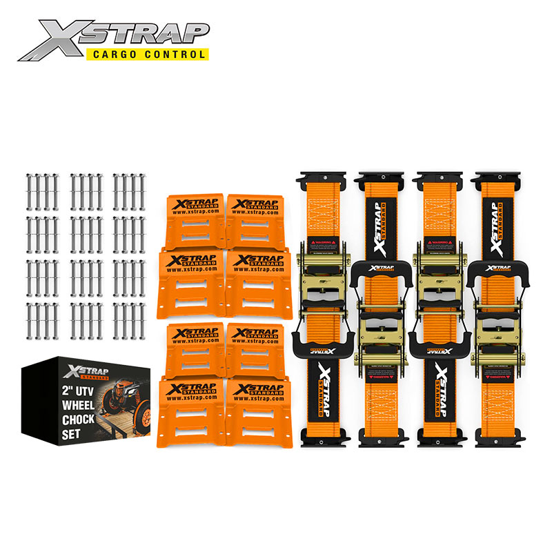 61831- Correa de trinquete de 2 pulgadas y calzo para ruedas para UTV