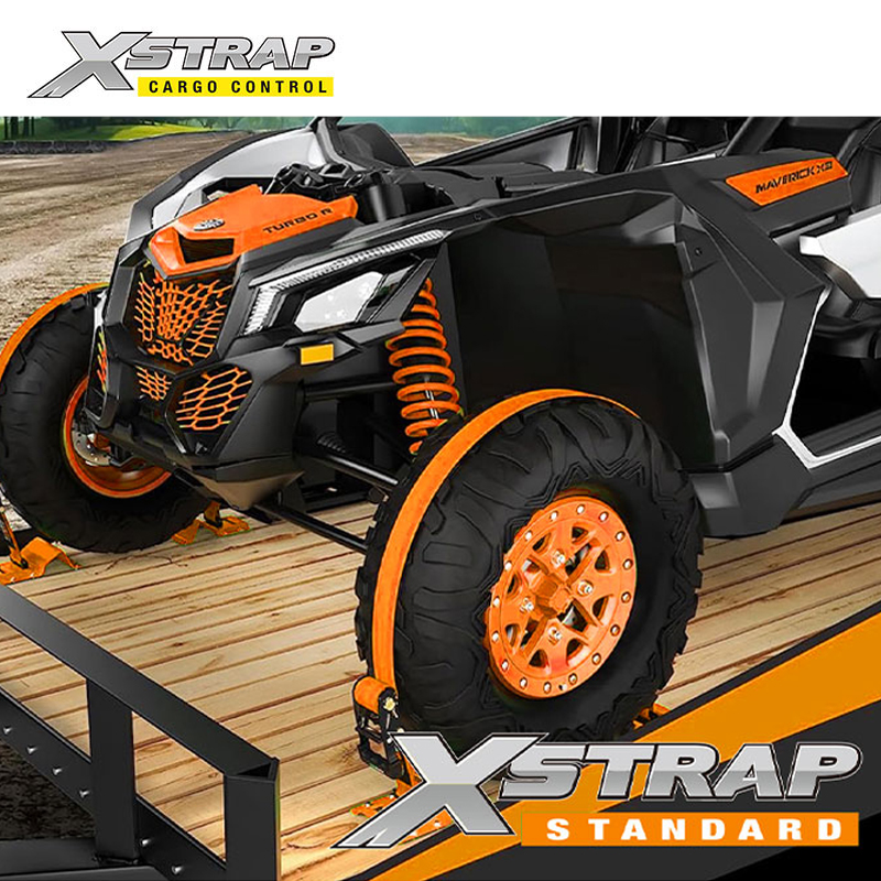 61831-Correa de trinquete de 2 pulgadas y calzo para ruedas para UTV