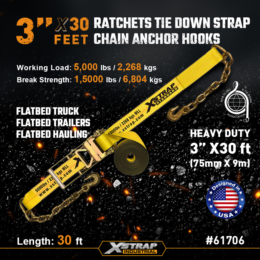 Correas de trinquete de 2 pulgadas