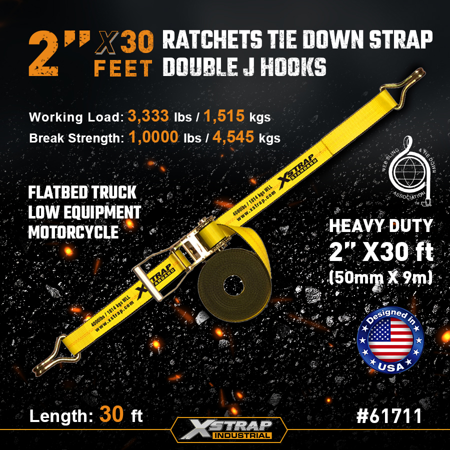 Correas de trinquete de 2 pulgadas