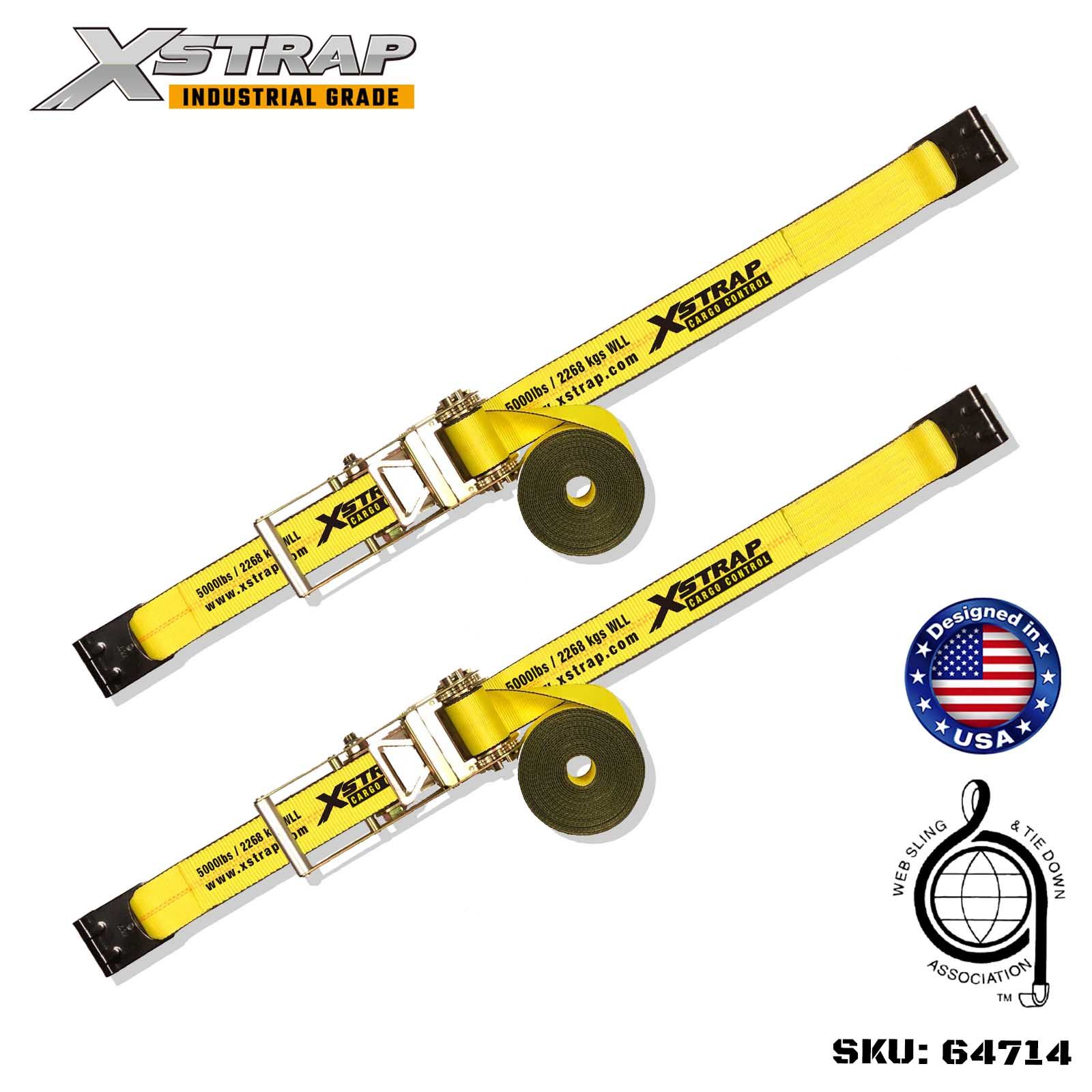 Xstrap 64714 ​​​​​​​​Correas con hebilla de trinquete de 3