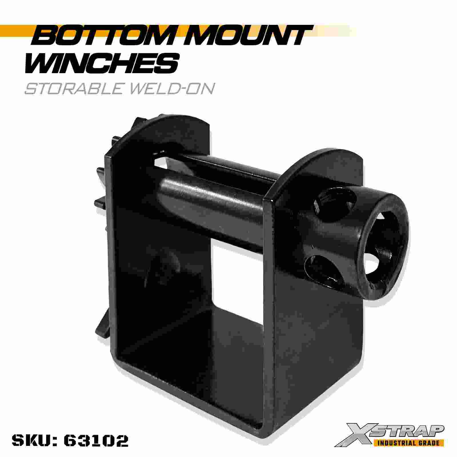 Xstrap 63102 Cabrestante de amarre para montaje inferior, almacenable, resistente a la rotura, 16,500 lbs