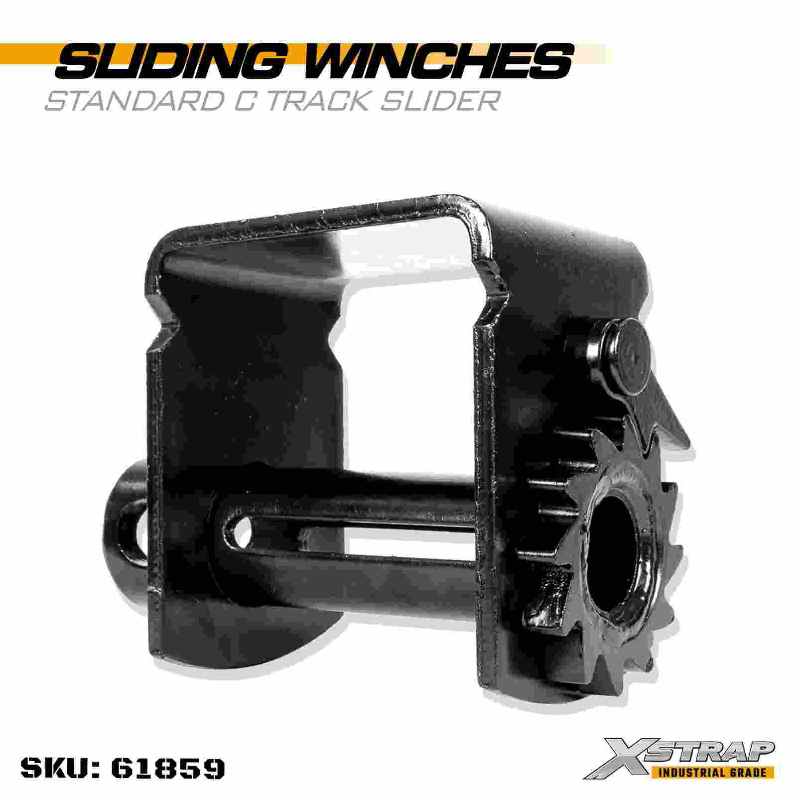 Xstrap 61859 Cabrestante deslizante Deslizador con riel en C estándar Resistencia a la rotura 16,500 lbs