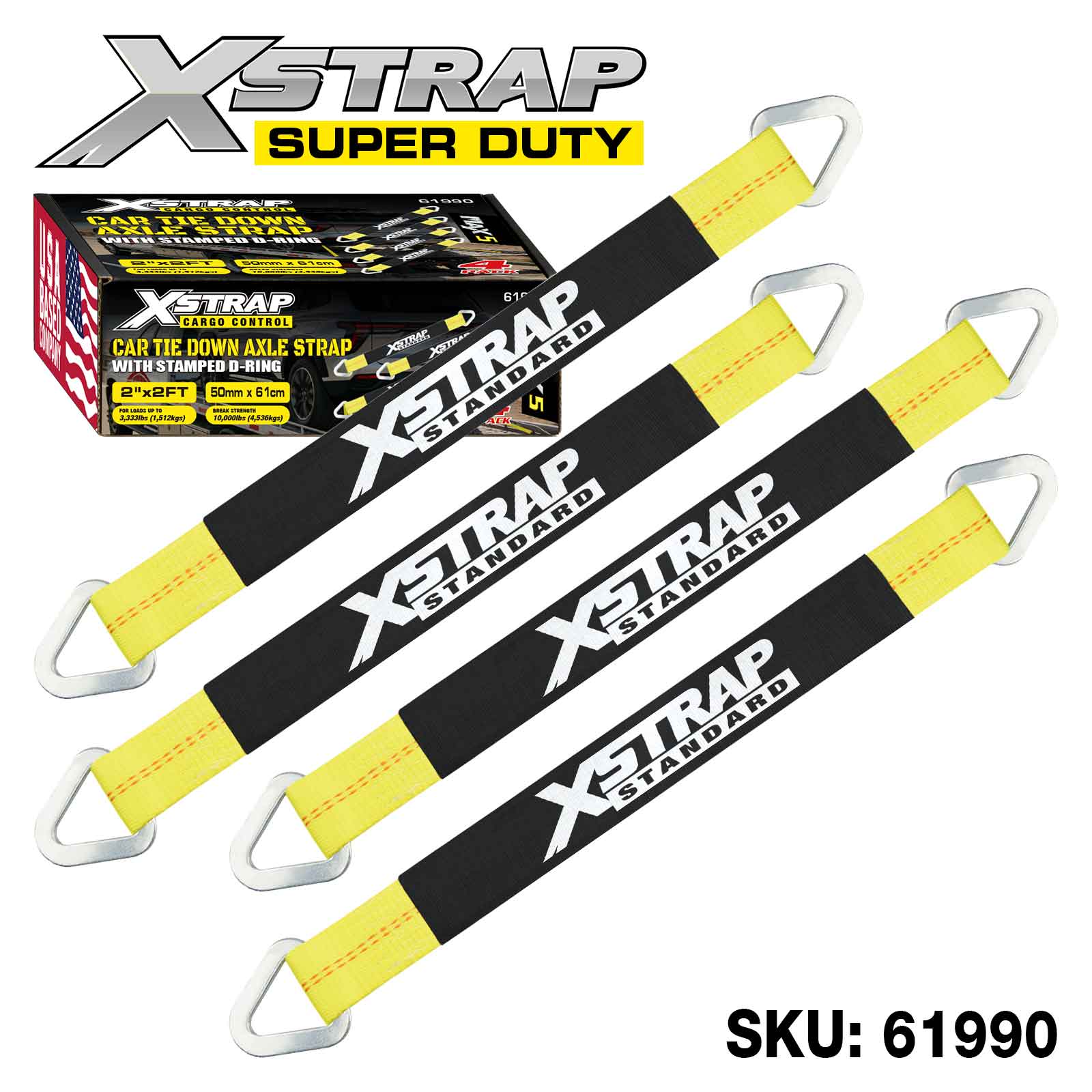 Xstrap 61990 4PK Alex Correa 3,300 lb SWL