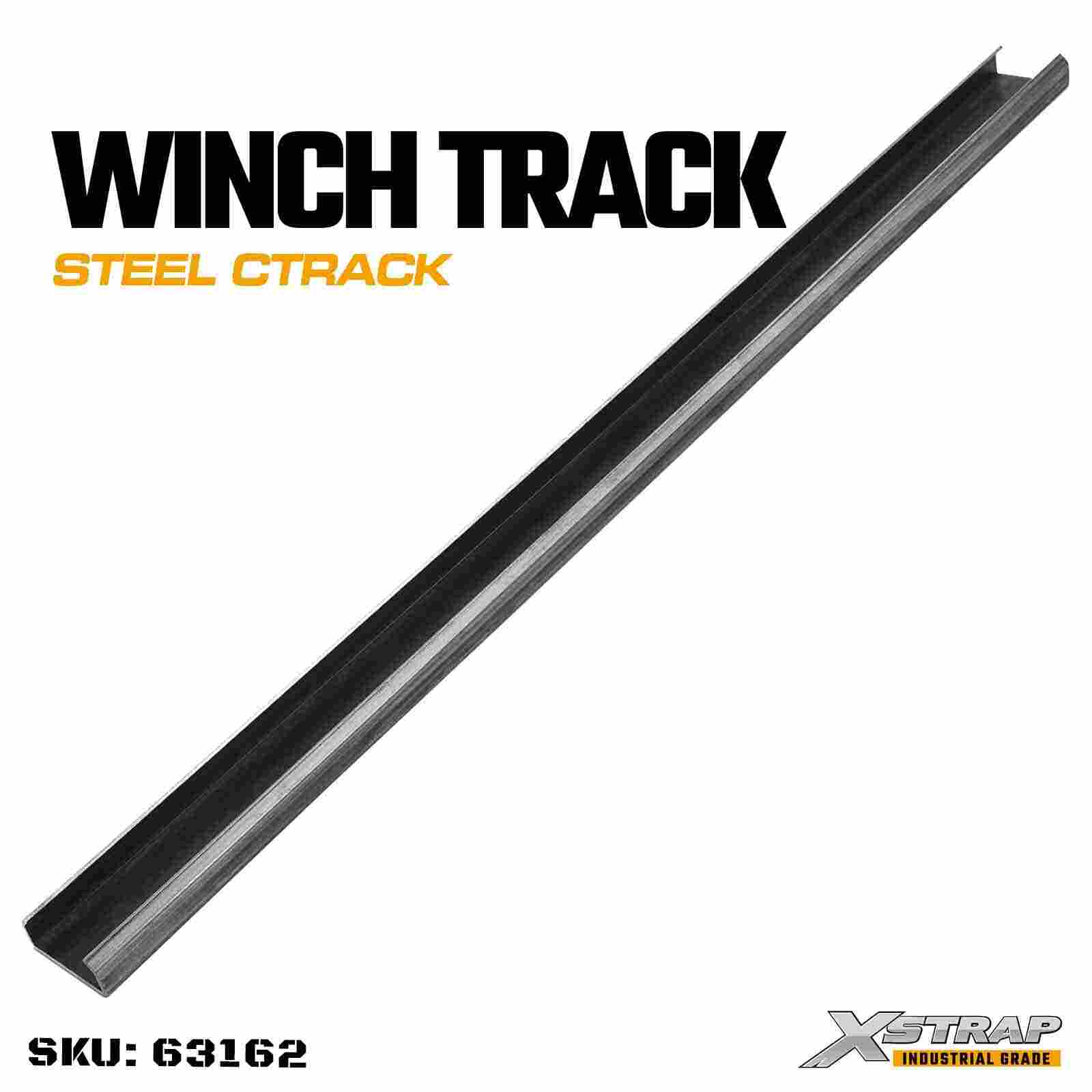 Xstrap 63162 Steel C Track 6ft Heavy Duty 1/4