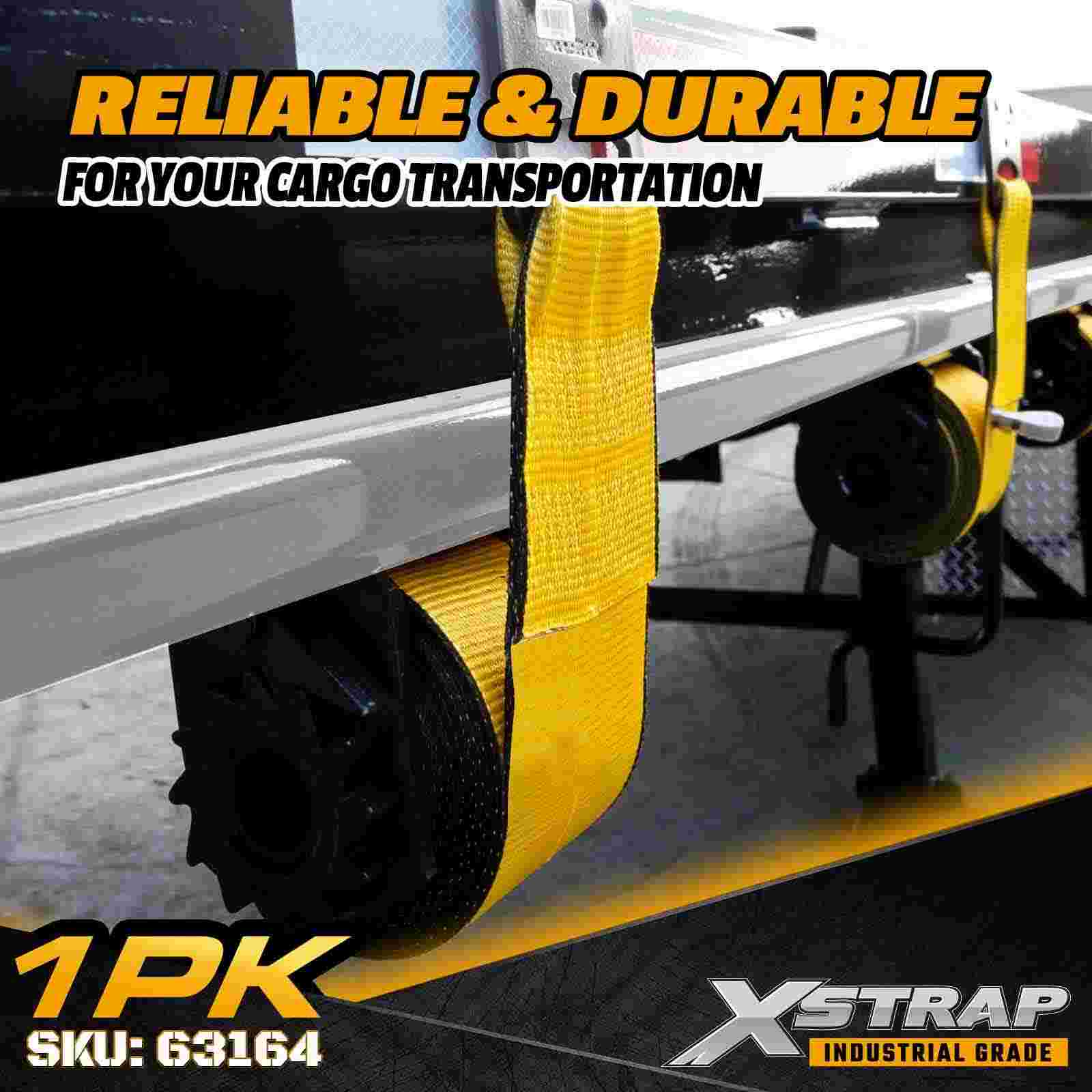 Xstrap 63164 Soporte soldado de extrusión de aluminio de alta resistencia con riel C de aluminio de 6 pies para cabrestantes deslizantes