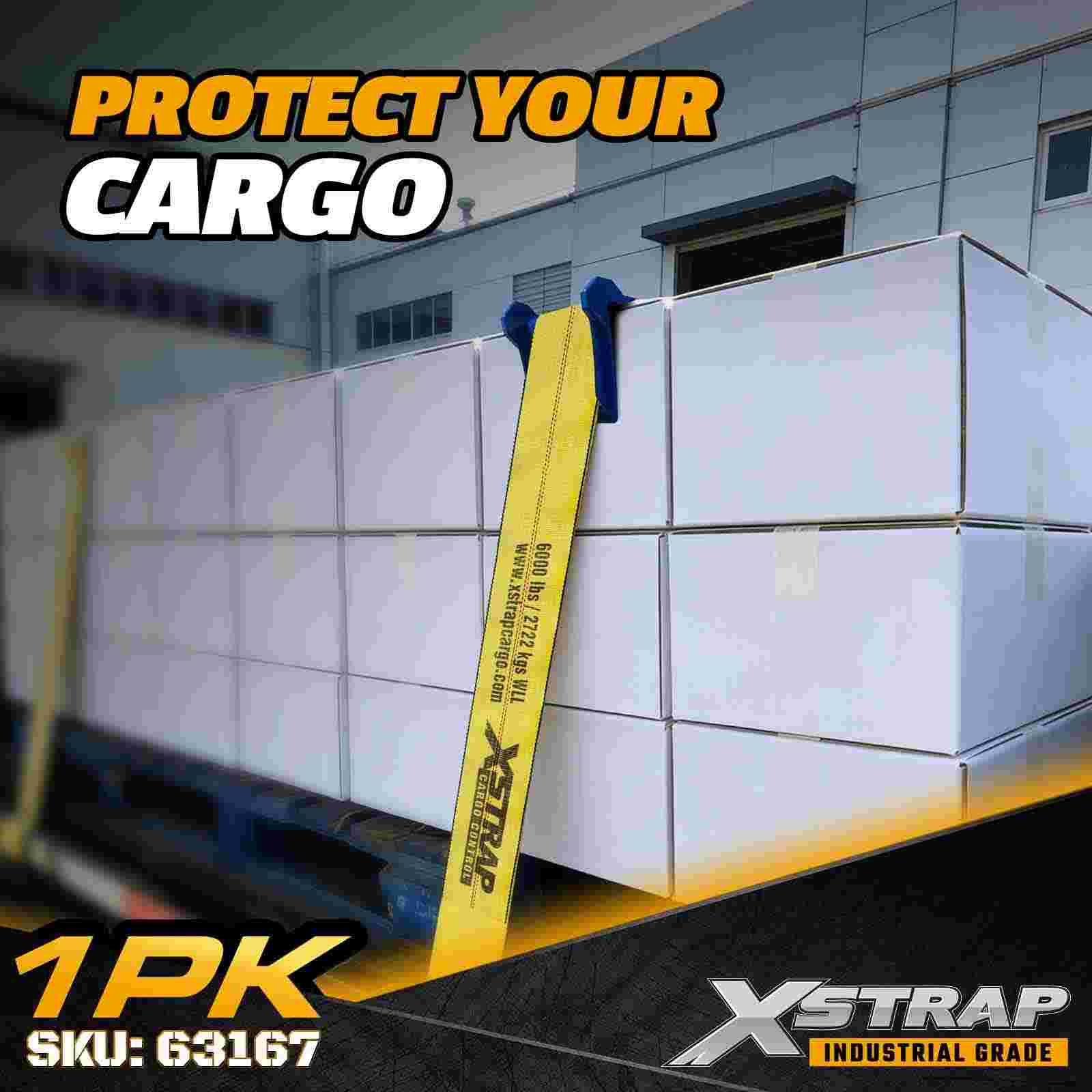 Xstrap 63169 Protectores de esquinas de polímero de alta densidad para correas de cincha de hasta 4